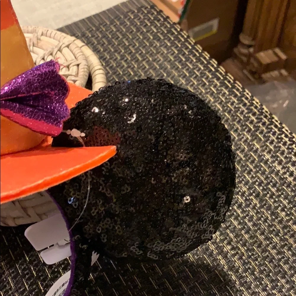 Minnie Mouse Halloween Witch Sequined Ear Headband